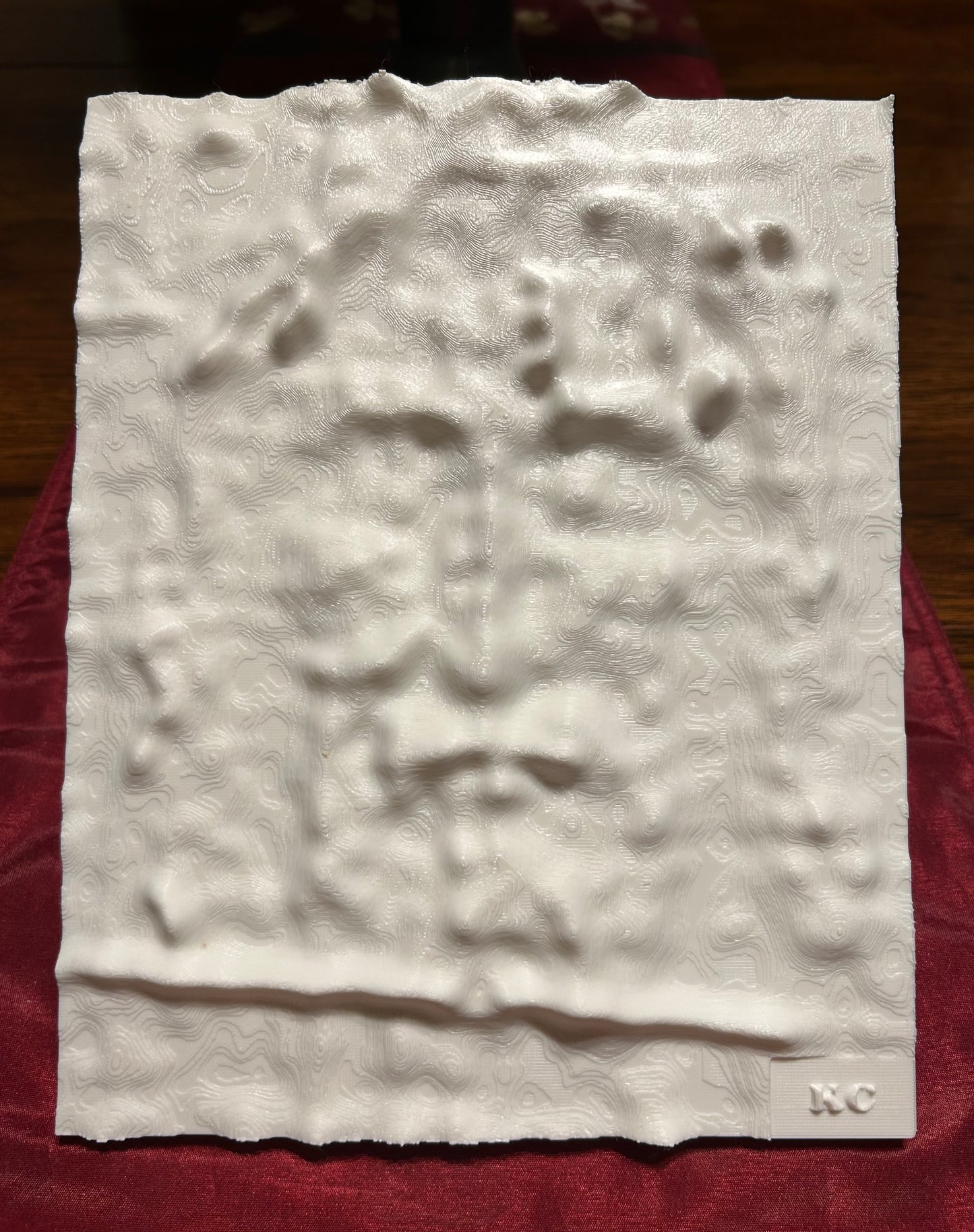 3D-Printed Shroud Face - 8" x 10" - White ABS (Paintable)