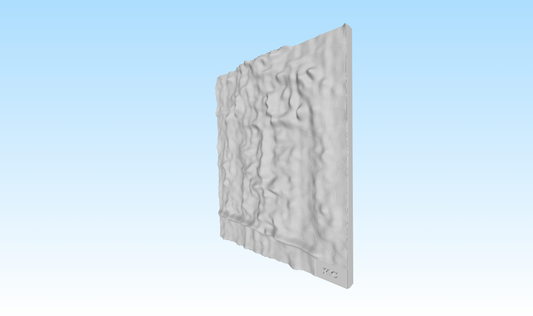 3D-Printed Shroud Face - 8" x 10" - White ABS (Paintable)