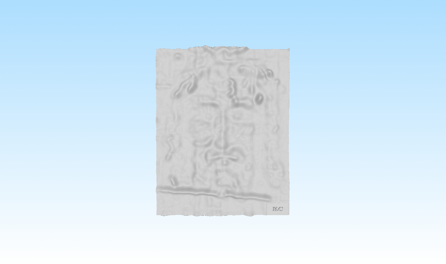 3D-Printed Shroud Face - 8" x 10" - White ABS (Paintable)