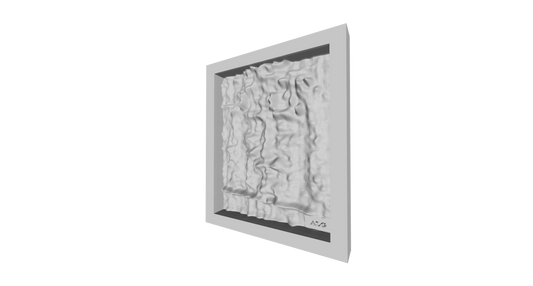 3D-Printed Framed Shroud Face - 6"x 7"