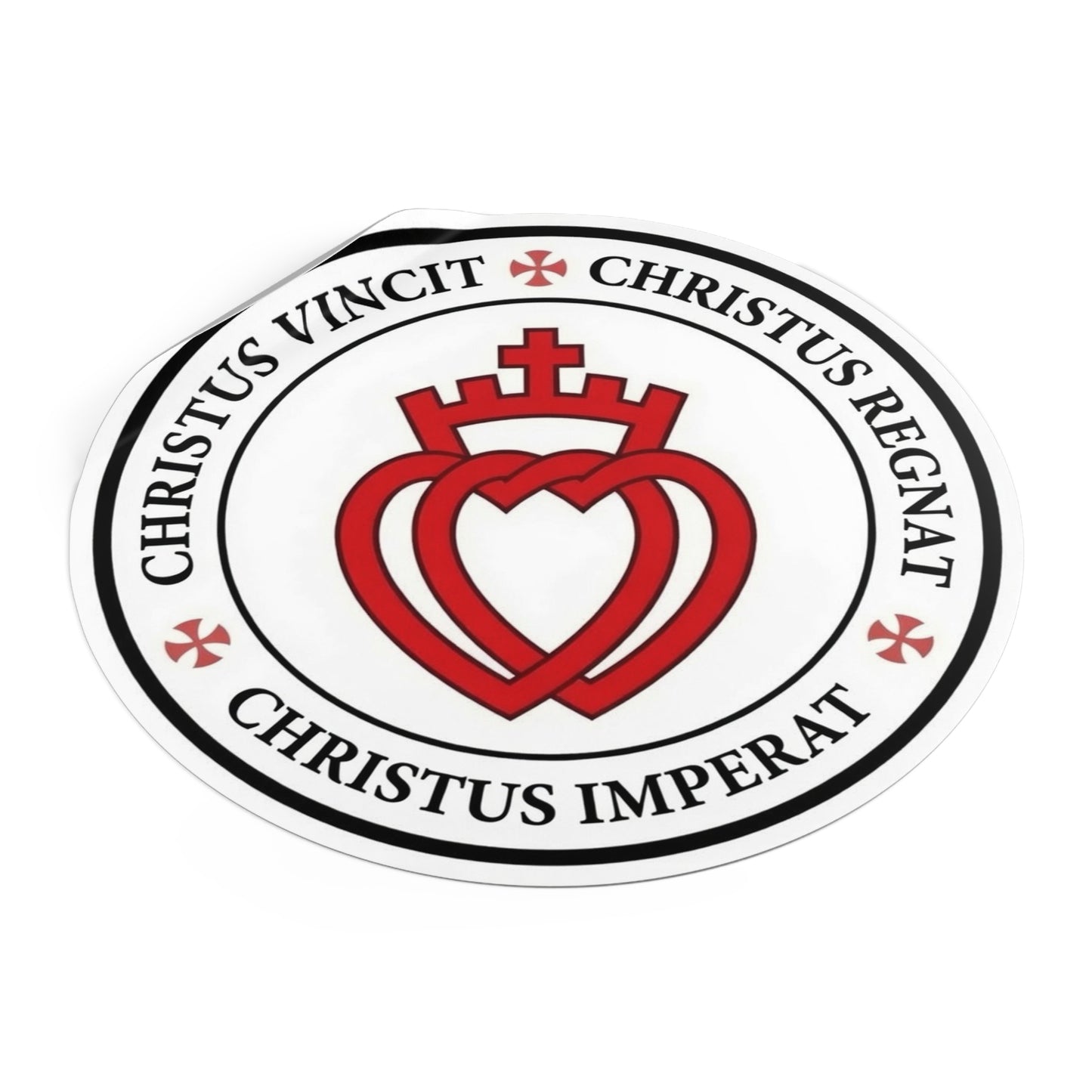 SSPX Laudes Regiae Decal - 5" Dia. - Vinyl