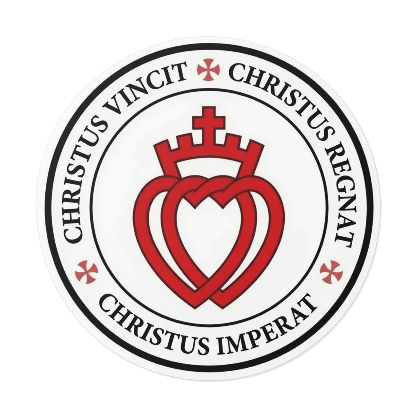 SSPX Laudes Regiae Decal - 5" Dia. - Vinyl