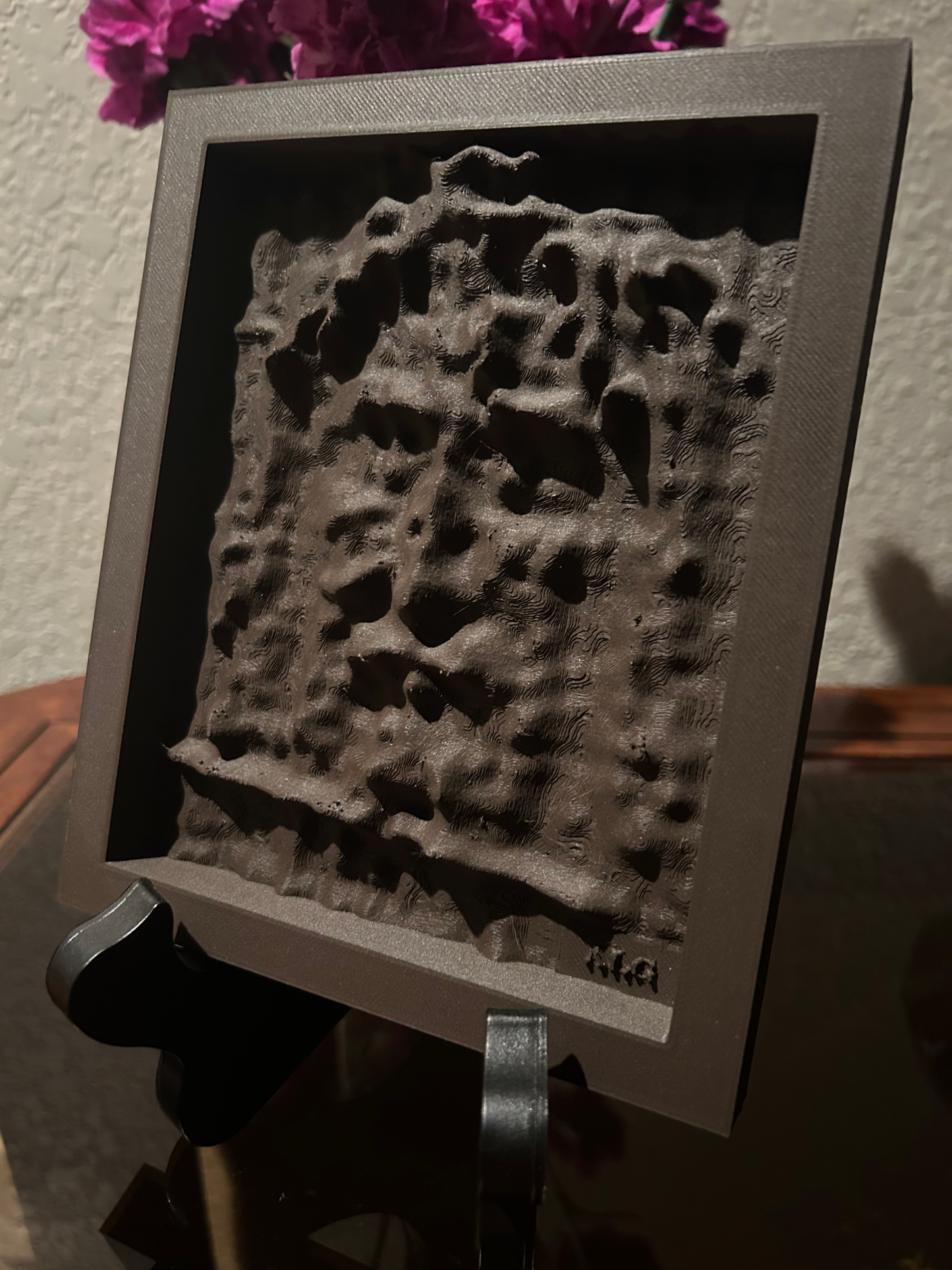 3D-Printed Framed Shroud Face - 6"x 7"