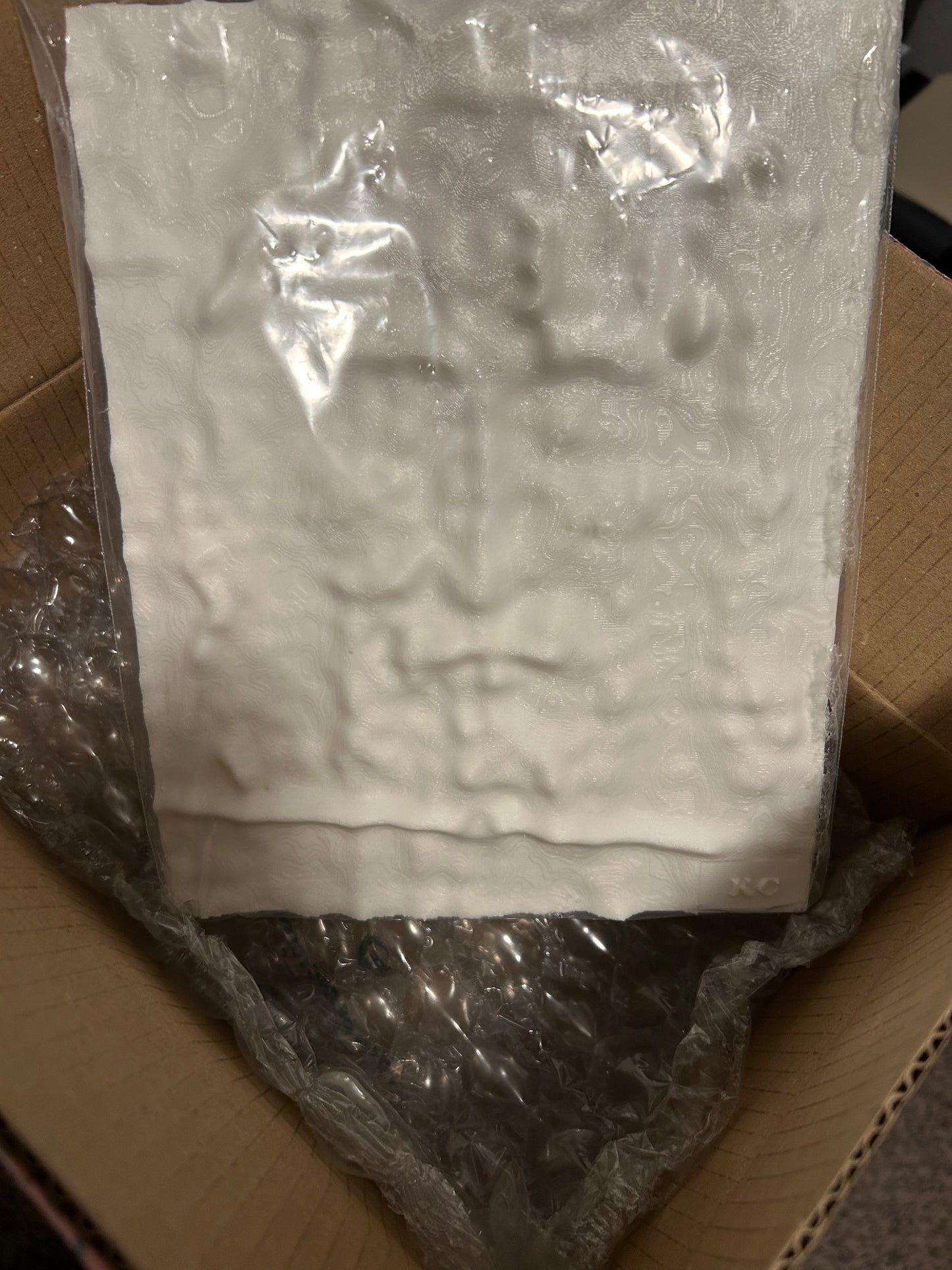 3D-Printed Shroud Face - 8" x 10" - White ABS (Paintable)
